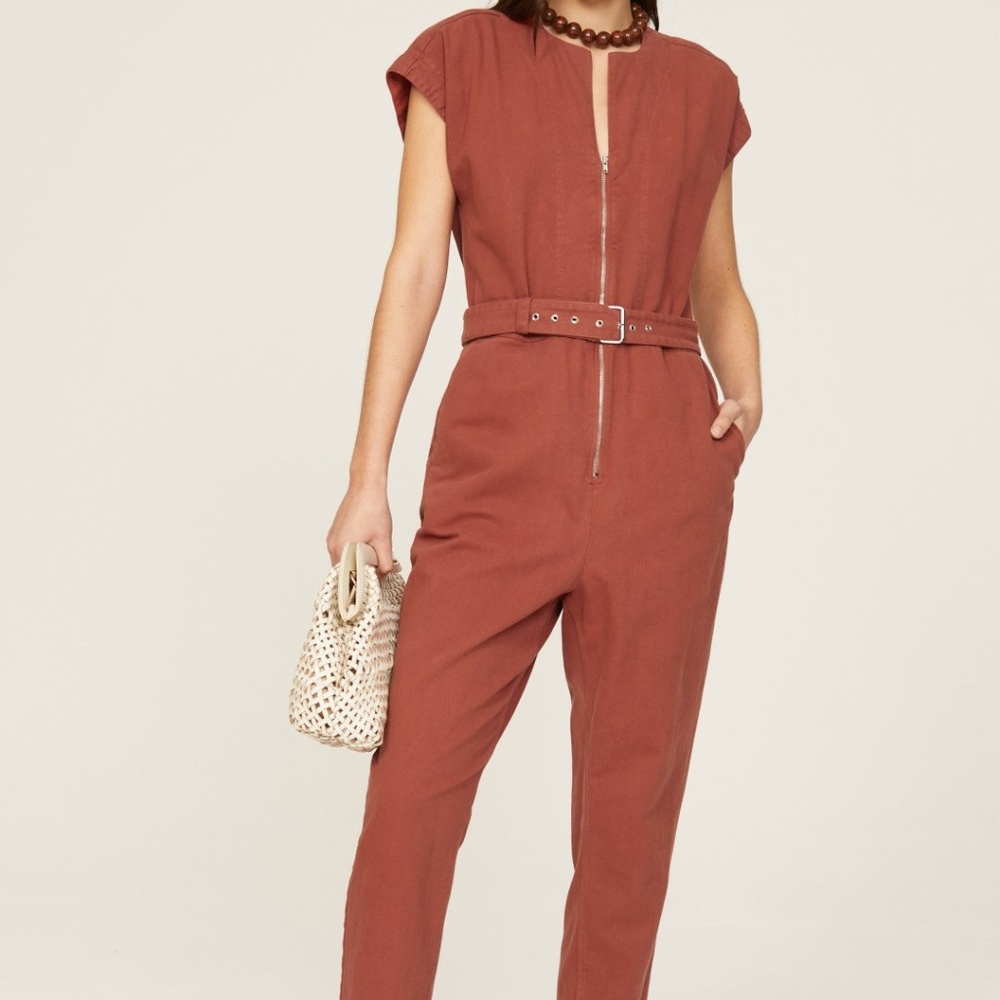 Rachel Comey Ranks Belted Jumpsuit in Terracotta, 4 - Picture 5 of 16
